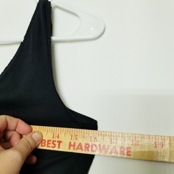 J Crew Black Sleeveless Tank Lightweight Multimedia With a sheer Beaded Panel XS - Picture 9 of 10